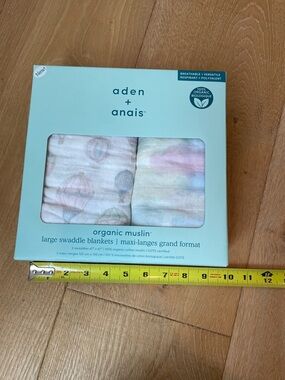 3/$50 aden + anais Organic Muslin Large Swaddle Set - Pastel Balloon